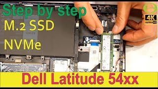 How to remove and install an M2 NVME SSD drive in a Dell Latitude 5490 laptop [upl. by Ettenajna]