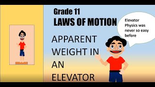 Apparent weight in a LiftElevatorClass 11 Physics  Laws of Motion [upl. by Lachlan]