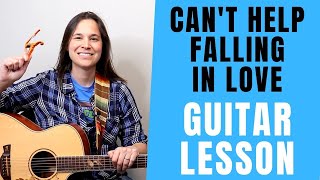 Cant Help Falling In Love Guitar Tutorial FINGERSTYLE by Elvis Presley [upl. by Barna769]