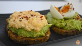 Egg amp Avocado On Toast بيض افوكادو مع عيش توست [upl. by Sykleb]