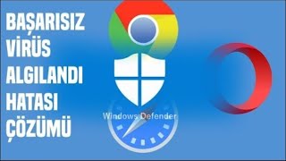 Başarısız Virüs Algılandı HATASI ÇÖZÜMÜ 2019 Kesin Çözüm [upl. by Nowd]