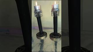 Candle holder decoration ideascandle holder diydiwalishorts youtubeshorts trending [upl. by Nwadrebma]