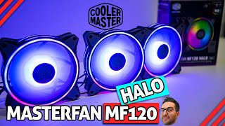 Cooler Master Masterfan MF120 halo review Coolermaster RGB [upl. by Assilev565]