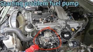 how to starting problem diesel engine fuel pump problem  Toyota 1hz new models engine [upl. by Ransom]