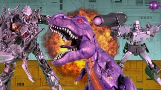 Megatron VS Megatron VS Megatron Transformers Stop Motion Animation Battle [upl. by Ateiram228]