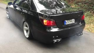 BMW E60 530i Sound and Burnout [upl. by Cole206]