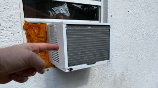 How to Clean A Really Dirty Window ac Unit Air Conditioner Unit The Easy Way [upl. by Ayadahs367]