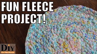 Fleece Projects How to Make a Soft Rug [upl. by Cari]