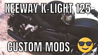 Keeway KLight 125 custom mods  Exhaust sound [upl. by Zannini]