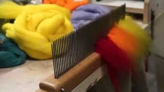 Colour Blending on a Hackle [upl. by Anilek]