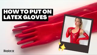 How To Put On Latex Gloves [upl. by Aihsekan]