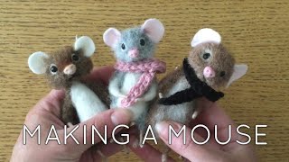 How to Needle Felt a Mouse  Fuzzywuzzie Craft amp Suuplies  Needle Felting [upl. by Rratsal]