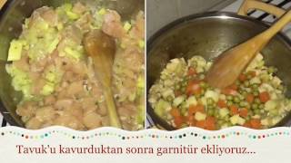 Fırında Krepli Tavuk Sarma Nasıl yapılır [upl. by Oeak491]