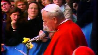 Pope John Paul II at the Basilica [upl. by Nylyak]