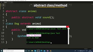 abstract class program in java  Learn Coding [upl. by Francoise845]