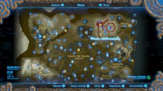 The Legend of Zelda Breath of the Wild  Ubicación de todos los santuarios en el mapa [upl. by Seadon533]