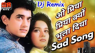 Dj Sad Mix  O Priya Priya Kyon Bhula Diya  Dil  Hindi Dj Song  Old Is Gold  ShriSantRitz [upl. by Adihsaar]