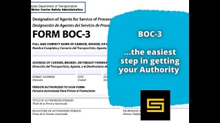 How to complete your BOC3 for your Motor Carrier Authority [upl. by Fleck]