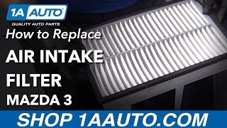 How to Replace Air Intake Filter 0309 Mazda 3 [upl. by Lenor]