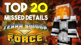 The Top 20 Details you probably missed in Terra Swoop Force Minecraft Adventure Map [upl. by Adaurd]