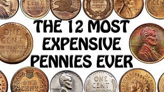 The 12 Most Expensive Pennies In US History [upl. by Ynttirb884]