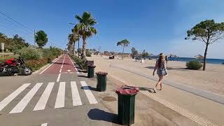 Athens Riviera Glyfada Greece Beach Walk 2024  4K HDR 60fps [upl. by Morvin]