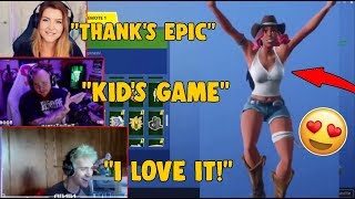 Streamers Reacts To NEW CALAMITY Skin Jubilation Boob Jiggle Bug  Fortnite Funny Moments amp Fails [upl. by Coffeng]