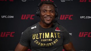 UFC 260 Francis Ngannou PostFight Interview  quotI Owe This to All My Supportersquot [upl. by Spiers]