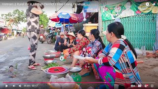 Vietnam  Rural life in An Bien District  Kien Giang Province [upl. by Buskus]