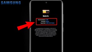 Como comprobar el estado de batería en Samsung [upl. by Nonnel]