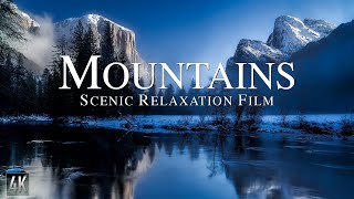 4K Mountain Vistas  Panoramic Scenic Mountains Drone Footage with Ambient Music  Aerial Vistas [upl. by Rizzi766]