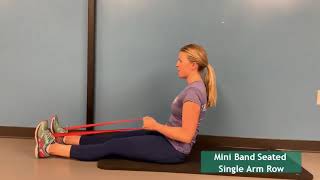 Mini Band Seated Single Arm Row [upl. by Aivull]