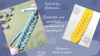 Crocheter une cordelette rapidement et simplement 🤩 [upl. by Mable]