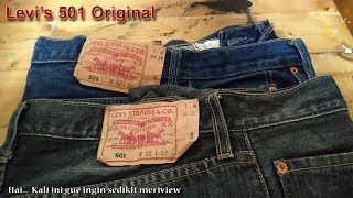 Sedikit Review Levis 501 Original vs Levis 501 Asli [upl. by Karlis764]