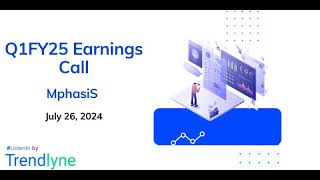 Mphasis Earnings Call for Q1FY25 [upl. by Suivatnad835]