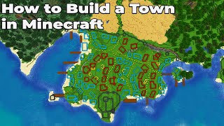 How to build an Awesome Town in Minecraft 115 Vanilla [upl. by Notsua]