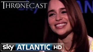 Game of Thrones Thronecast Uncut Emilia Clarke Interview [upl. by Grimona]