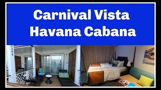 Carnival Vista Havana Cabana Cabin Room 5206 Room Tour [upl. by Aninat]