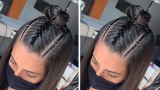 APRENDA COMO FAZER TRANÇA EMBUTIDA  PASSO A PASSO  Hair braids [upl. by Etti890]