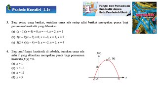 KSSM Matematik Tingkatan 4 Bab 1 Fungsi dan persamaan kuadratik dalam praktis kendiri 11e no3 no4 [upl. by Tiras]