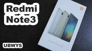 Unboxing Xiaomi Redmi Note 3 Dark Grey 32GB  UBWYS [upl. by Urquhart]