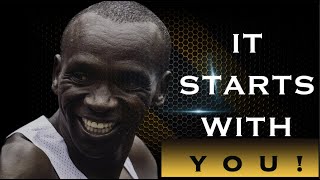 It starts today  Eliud Kipchoges take on Self discipline wokenation [upl. by Colwen]