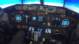 737 Home cockpit  ENCN to ENGM [upl. by Divod]