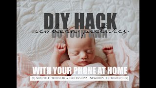 DIY Newborn Photoshoot In your Home  DIY Hack [upl. by Christoper]