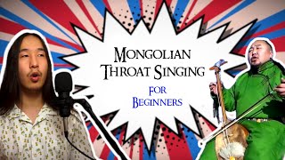 Mongolian Throat Singing with 3 Easy Steps for Beginners Khoomei Style [upl. by Dibb]