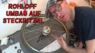 Rohloff Umbau auf Steckritzel [upl. by Aerdnaek]