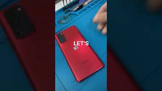 🚀 30 seconds only Samsung S20 FE back cover replacement asmr repair shorts [upl. by Ferree714]