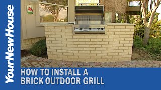 How to Install a Brick Island Grill [upl. by Anavlis]