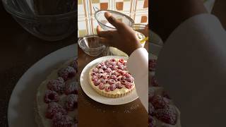 Raspberry Tart tart raspberrytart sweet chocolate homemade [upl. by Thora744]