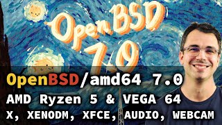 OpenBSDamd64 70 Install [upl. by Yonah538]